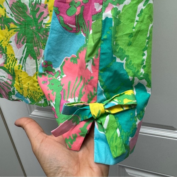 Lilly Pulitzer DELIA Shift Dress SHORELY Blue Big Flirt Pink Green Blue size 8 - Picture 7 of 16